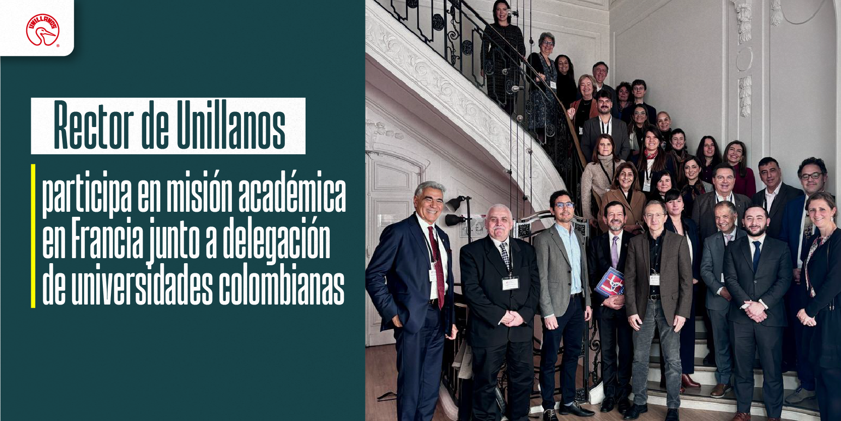 Rector de Unillanos participa en misión académica en Francia junto a delegación de universidades colombianas
